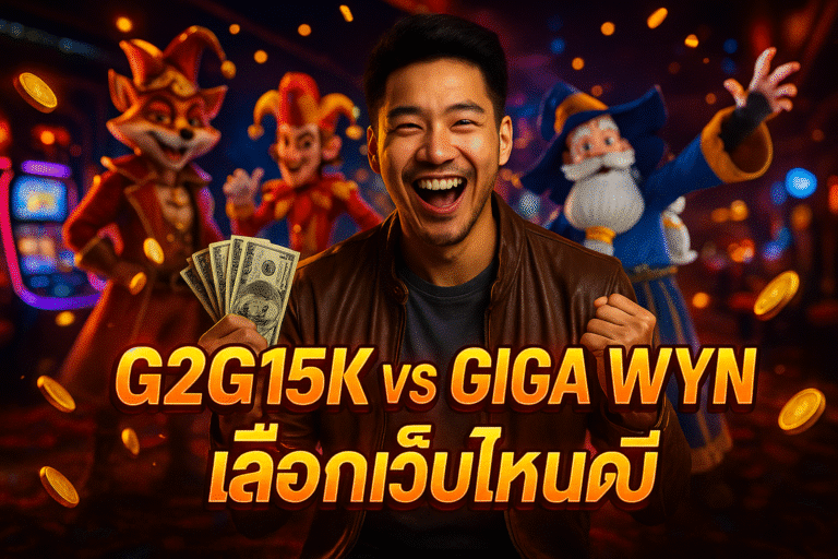 G2G15K vs GIGA WYN – เลือกเว็บไหนดี