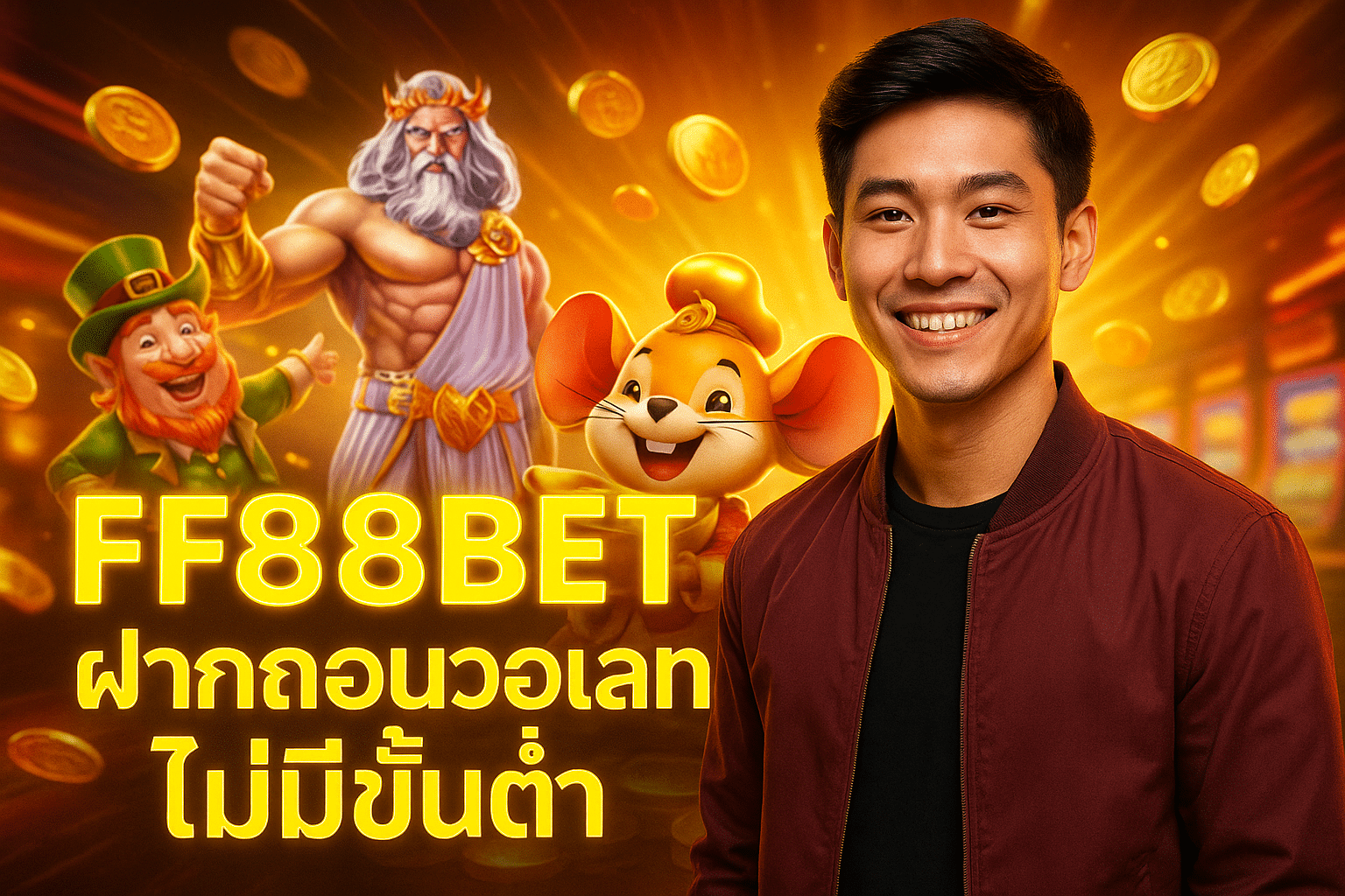 FF88BET ฝากถอนวอเลท ไม่มีขั้นต่ำ